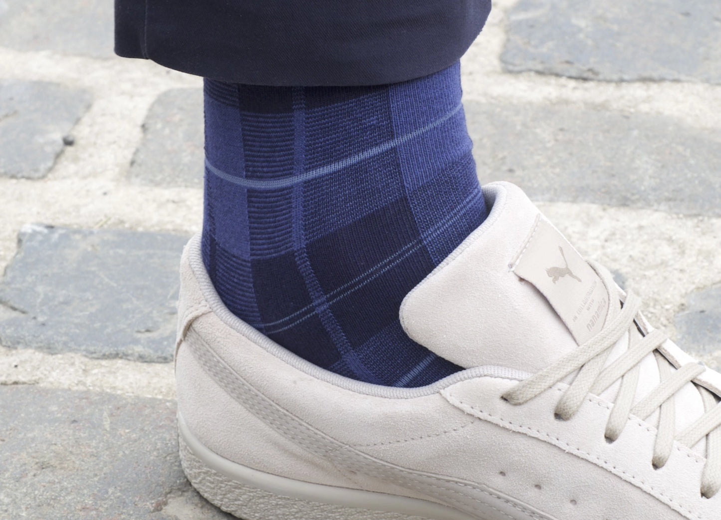 Wallace Blue Tartan Socks