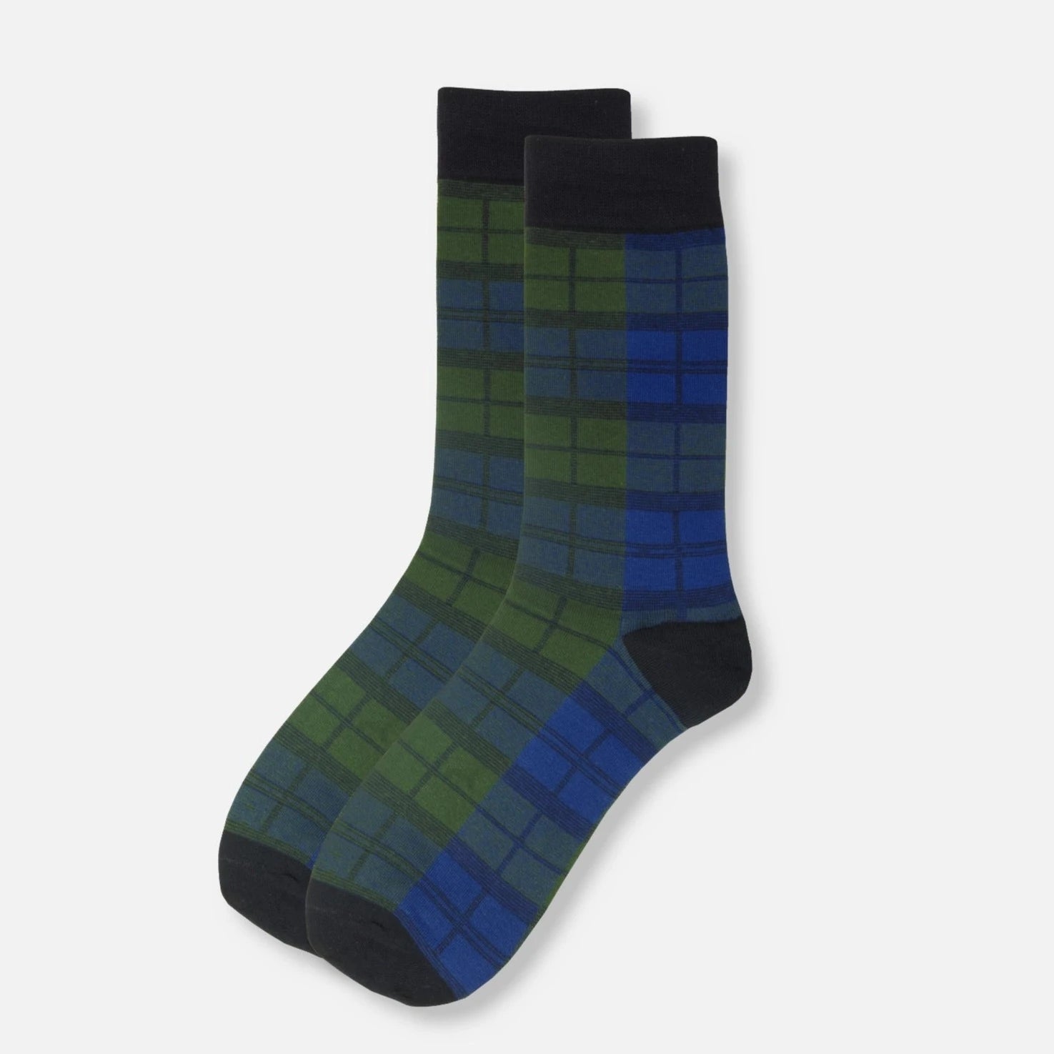 Black watch tartan socks scotland gift plaid sock