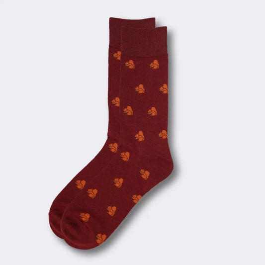 Red Squirrel Socks