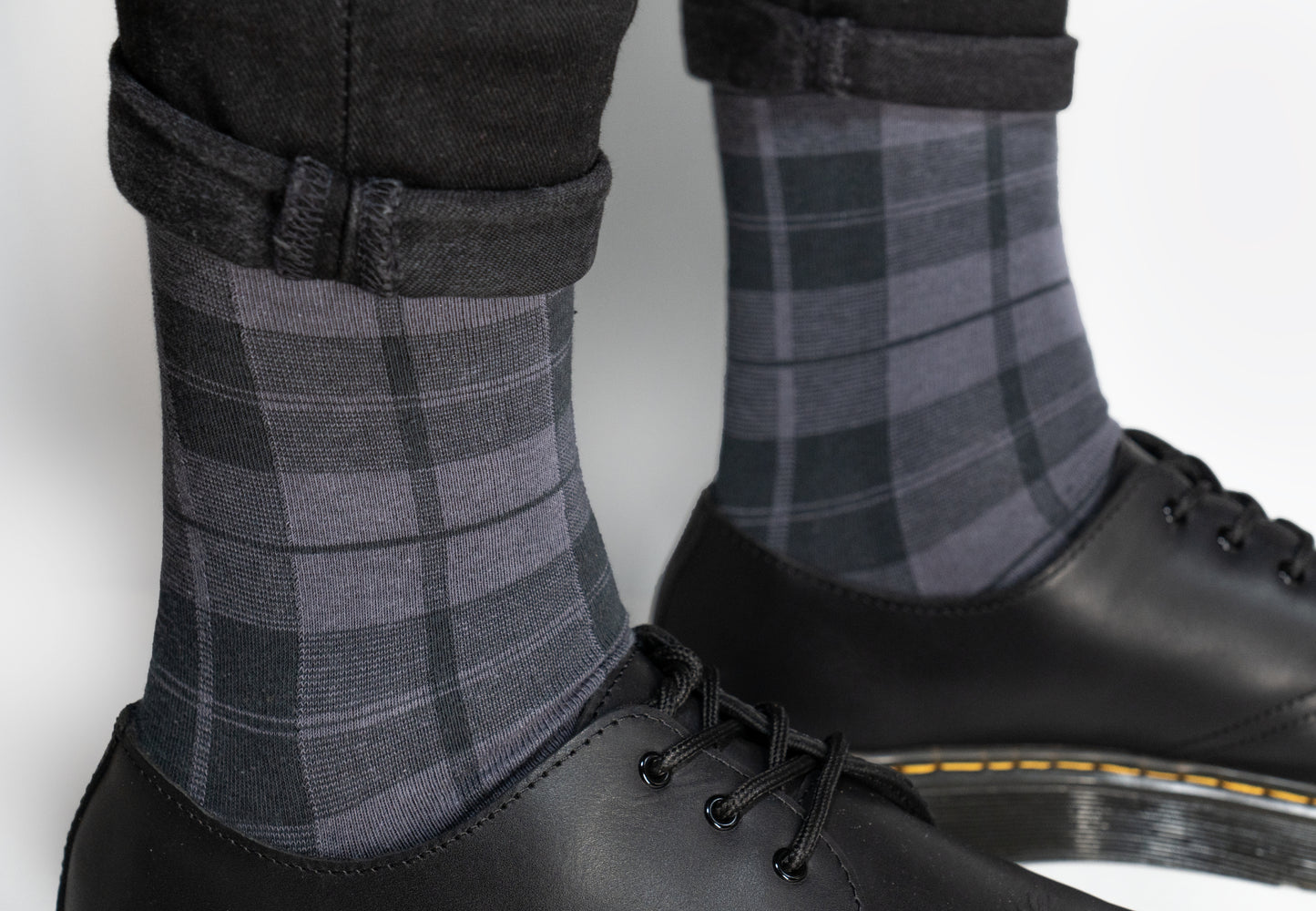 Wallace Grey Tartan Socks