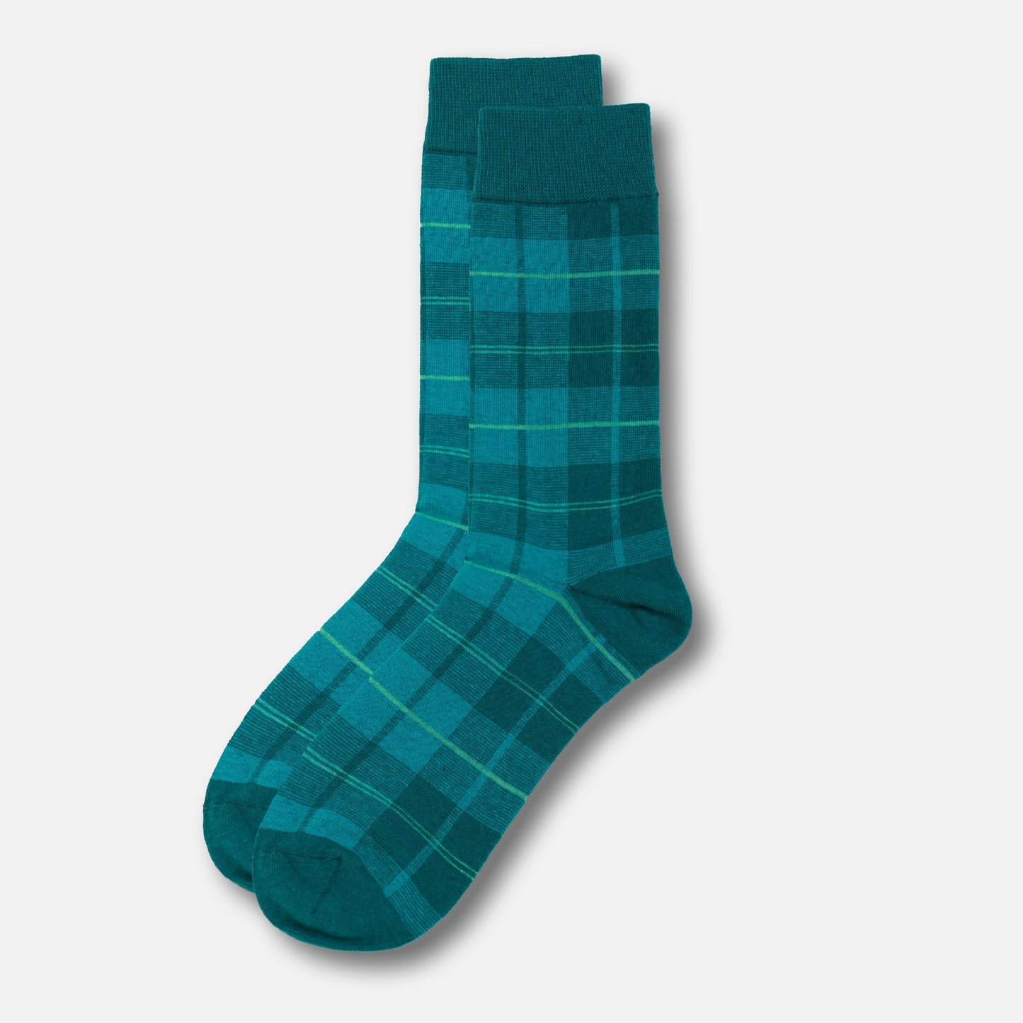 Wallace Teal Tartan Socks