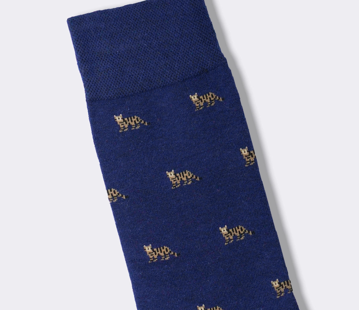 Scottish Wildcat Animal Blue Novelty Socks highland cat unique socks